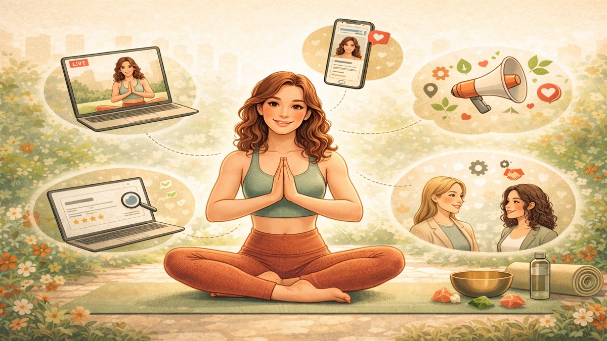 Comment trouver des clientes en tant que professeure de yoga en 2026