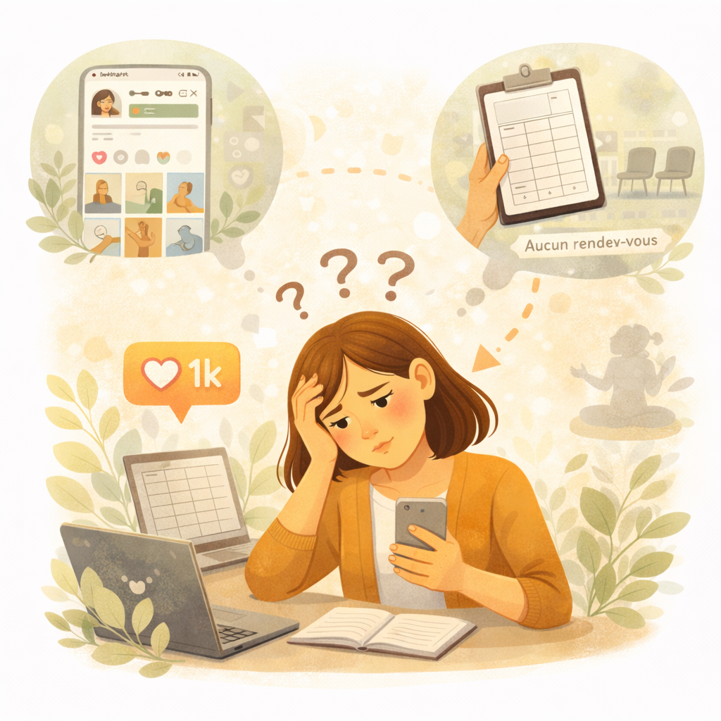 Visibilité sur Instagram : pourquoi elle ne se transforme pas en rendez-vous chez les praticiens bien-être