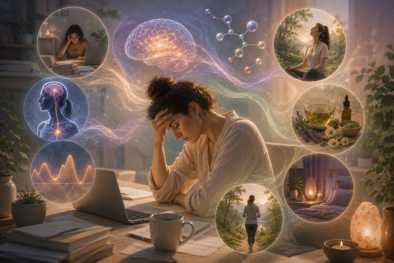 Burnout : symptômes, mécanismes biologiques et solutions naturelles pour récupérer