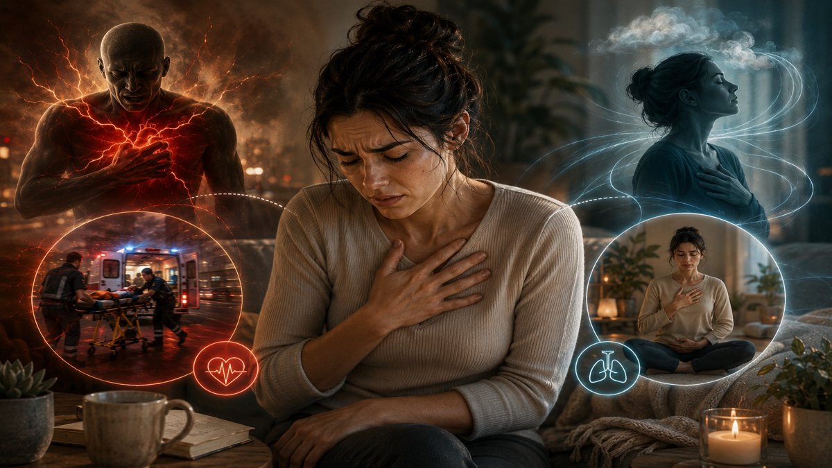 Douleur thoracique et stress : comment distinguer une vraie urgence d'une réaction au stress<