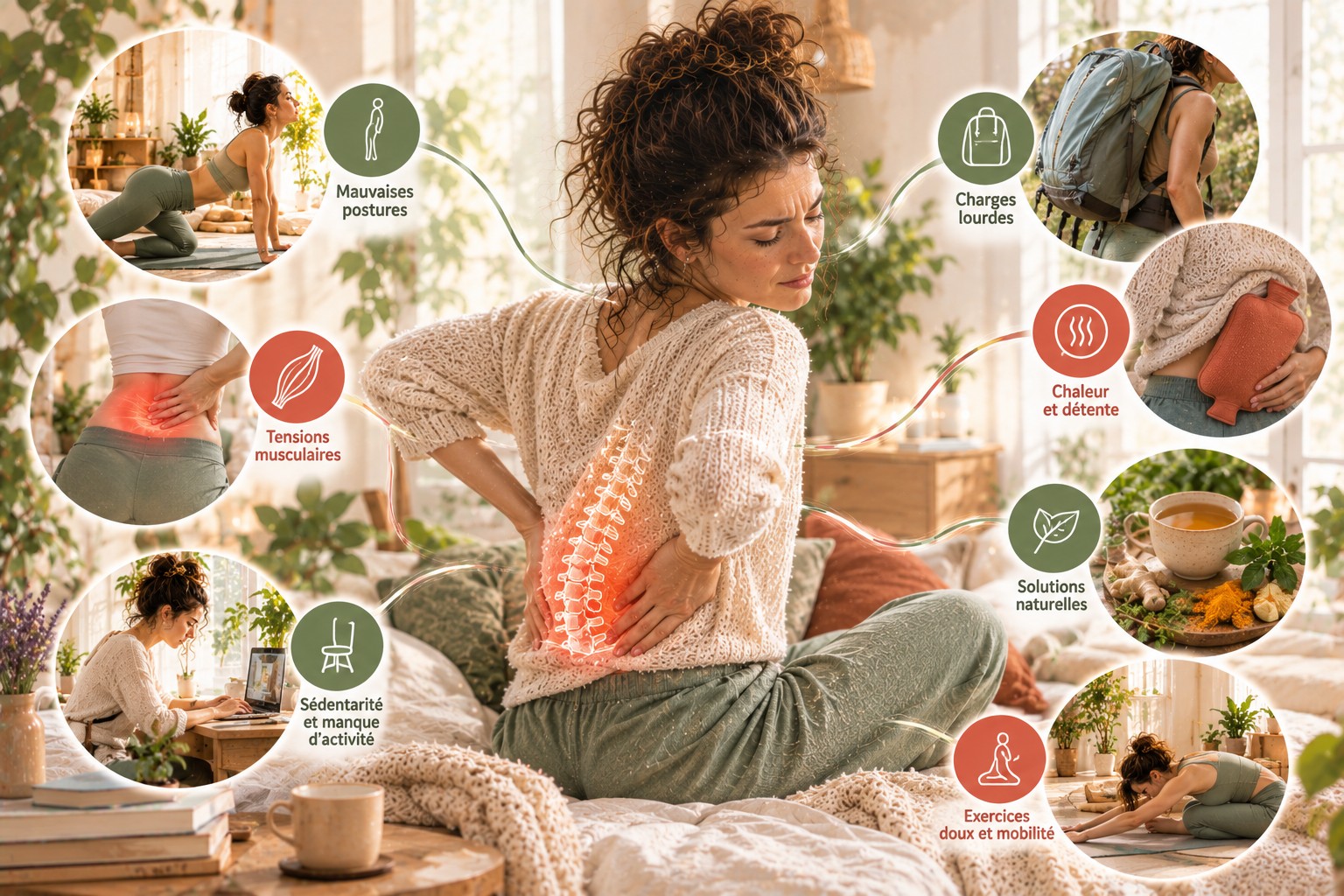 Mal de dos et douleurs lombaires : comprendre les causes et soulager naturellement