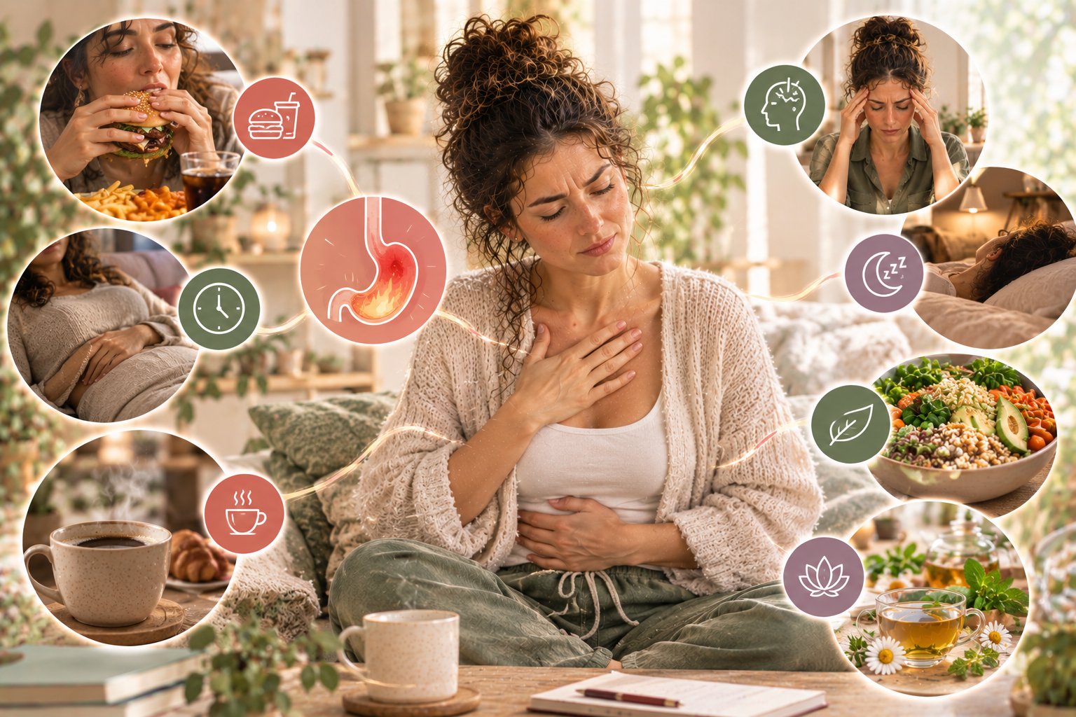 Reflux gastrique : pourquoi vous avez des brûlures d'estomac et comment les apaiser naturellement