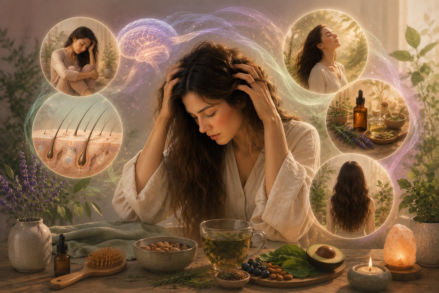 Stress et chute de cheveux : comprendre le télogen effluvium et retrouver sa chevelure naturellement